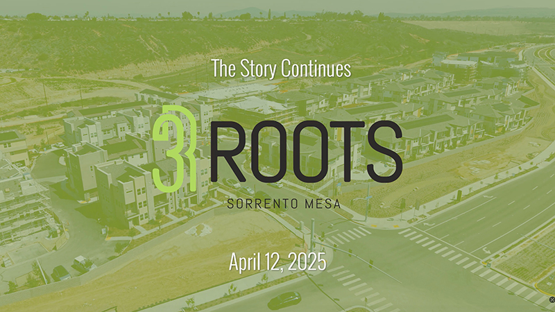 Construction update at 3Roots in Sorrento Mesa