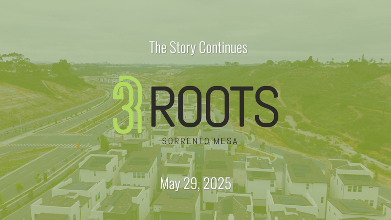 Construction update at 3Roots in Sorrento Mesa