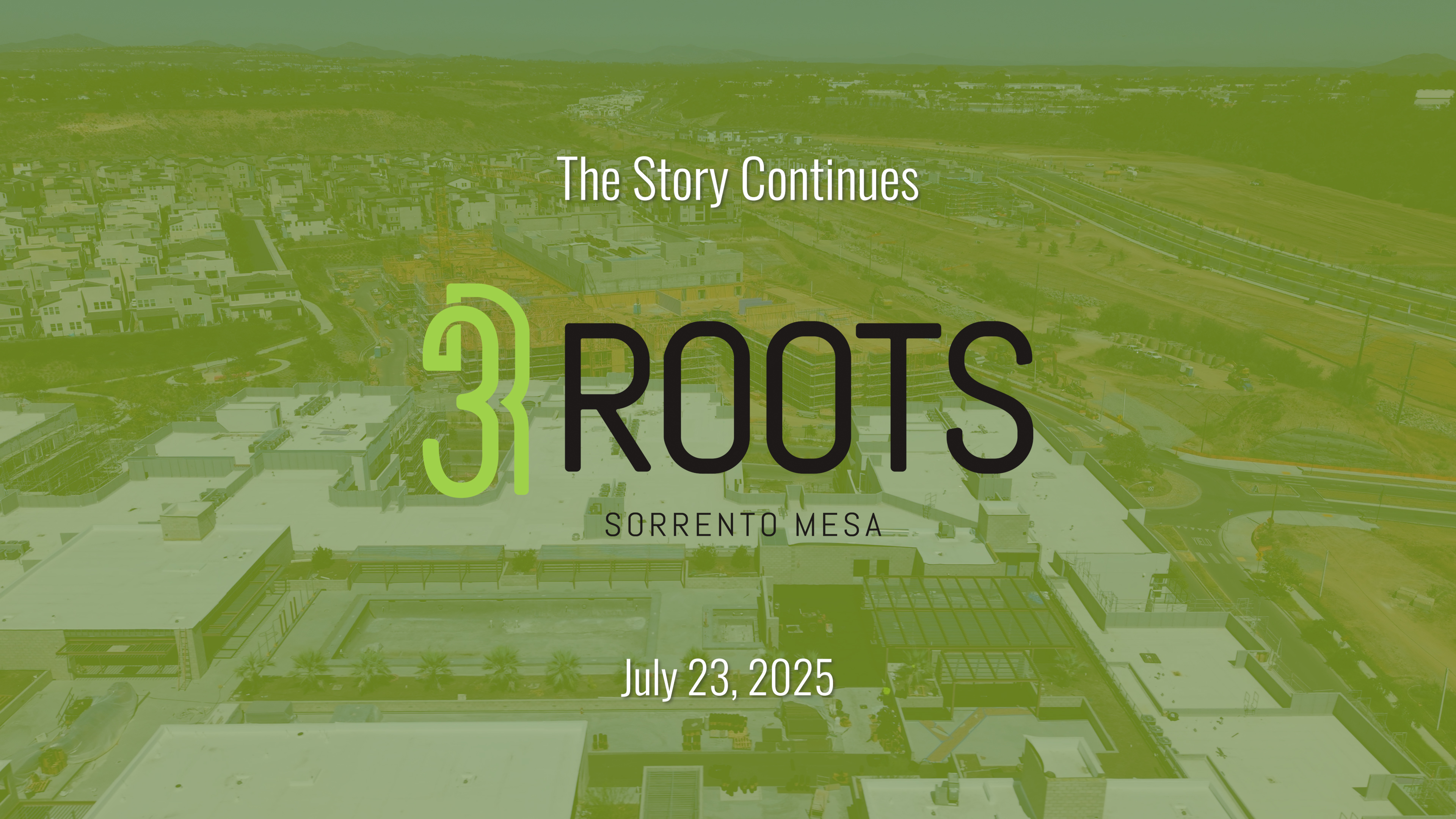 Construction update at 3Roots in Sorrento Mesa